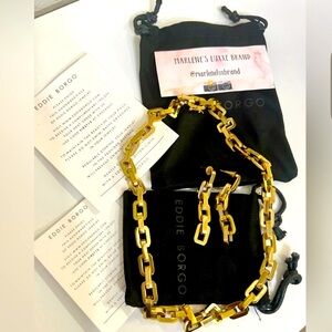 NWT$675 Set-Eddie Borgo Chain Supra Link Earrings
2" drop Earring & 17”Necklace